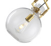 BETHEL INTERNATIONAL LC01P9BR 1-Light Single Pendant Lighting,Brass