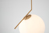 BETHEL INTERNATIONAL DU73L 1-Light Single Pendant Lighting,Gold