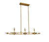 BETHEL INTERNATIONAL DU105G 11-Light Ceiling Fixture,Matte Brass