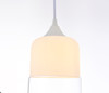 BETHEL INTERNATIONAL DU67WH 1-Light Single Pendant Lighting,Matte White