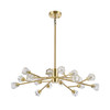 BETHEL INTERNATIONAL DU89G 16-Light Chandelier,Shiny Gold