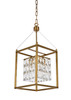 BETHEL INTERNATIONAL LA11AB-10 4-Light Chandelier,Antique Brass