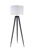 BETHEL INTERNATIONAL MFL17X-GD 1-Light Floor Lamp,Black & Brass