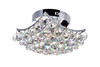 CWI LIGHTING 8038C10C-S 4 Light  Flush Mount with Chrome finish