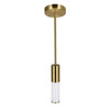 CWI LIGHTING 1221P5-1-625 1 Light Mini Pendant with Brass Finish