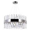 CWI LIGHTING 1220P24-601 LED Chandelier with Chrome Finish