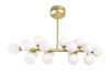 CWI LIGHTING 1020P36-16-602 16 Light  Chandelier with Satin Gold finish