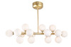 CWI LIGHTING 1020P36-16-602 16 Light  Chandelier with Satin Gold finish