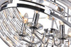 CWI LIGHTING 9975P39-8-601 8 Light Drum Shade Island Light with Chrome finish