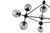 CWI LIGHTING 9614P39-10-101 10 Light  Chandelier with Black finish