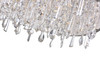 CWI LIGHTING 5562C24C Clear 14 Light Drum Shade Flush Mount with Chrome finish CWI LIGHTING 5562C24C Clear 14 Light Drum Shade Flush Mount with Chrome finish
