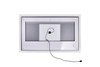 CWI LIGHTING 1233W58-36 Rectangle Matte White LED 58 in. Mirror From our Abigail Collection