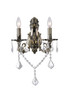 CWI LIGHTING 2022W16AB-2 2 Light Wall Sconce with Antique Brass finish