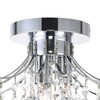 CWI LIGHTING 8012C12C 3 Light  Flush Mount with Chrome finish