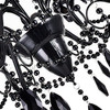 CWI LIGHTING 5095P32B-9 9 Light Up Chandelier with Black finish