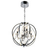 CWI LIGHTING 5025P16C-4 4 Light Up Chandelier with Chrome finish