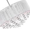 CWI LIGHTING 5006P22C-R(W) 9 Light Drum Shade Chandelier with Chrome finish