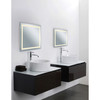 CWI LIGHTING 1232W36-36-A Square Matte White LED 36 in. Mirror From our Abril Collection