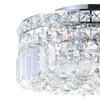 CWI LIGHTING 8005C12C-R 4 Light  Flush Mount with Chrome finish