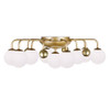 CWI LIGHTING 1125C24-9-268 9 Light Flush Mount with Sun Gold Finish