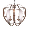 CWI LIGHTING 9950P21-5-221 5 Light  Chandelier with Pewter finish