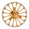 CWI LIGHTING 9935P14-3-182 3 Light  Chandelier with Antique Bronze finish