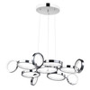 CWI LIGHTING 1054P28-601 LED Chandelier with Chrome Finish