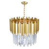 CWI LIGHTING 1112P16-4-169 4 Light Down Chandelier with Medallion Gold Finish