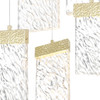 CWI LIGHTING 1090P16-6-620 LED Chandelier with Gold Leaf Finish