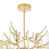 CWI LIGHTING 1094P26-6-620 6 Light Chandelier with Gold Leaf Finish