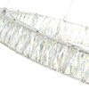 CWI LIGHTING 1044P32-601-R-1C LED Chandelier with Chrome Finish