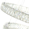 CWI LIGHTING 1044P24-601-R-5C LED Chandelier with Chrome Finish