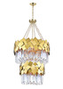 CWI LIGHTING 1100P24-10-169 10 Light Down Chandelier with Medallion Gold Finish