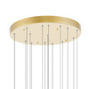 CWI LIGHTING 1090P32-16-620 LED Chandelier with Gold Leaf Finish