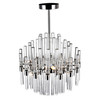 CWI LIGHTING 1137P16-8-613 8 Light Chandelier with Polished Nickel Finish