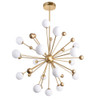 CWI LIGHTING 1125P39-17-268 17 Light Chandelier with Sun Gold Finish