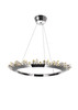 CWI LIGHTING 1108P32-613 LED Up Chandelier with Polished Nickel Finish