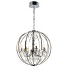 CWI LIGHTING 5025P34C-8 8 Light Up Chandelier with Chrome finish