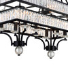 CWI LIGHTING 9972P37-16-101 16 Light Island Chandelier with Black finish