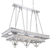 CWI LIGHTING 9972P47-20-601 20 Light Island Chandelier with Chrome finish