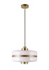 CWI LIGHTING 1143P12-1-270 1 Light Down Pendant with Pearl Gold Finish