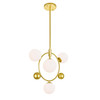 CWI LIGHTING 1212P16-4-169 4 Light Pendant with Medallion Gold Finish