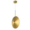 CWI LIGHTING 1204P16-1-625 LED Pendant with Brass Finish