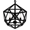 CWI LIGHTING 9641P17-3-101 3 Light Up Pendant with Black finish