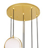 CWI LIGHTING 1153P24-6-169 6 Light Multi Light Pendant with Brass Finish