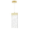 CWI LIGHTING 1090P5-1-620-A LED Pendant with Gold Leaf Finish