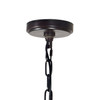 CWI LIGHTING 9809P9-3-109 3 Light Drum Shade Mini Pendant with Oil Rubbed Bronze finish