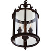 CWI LIGHTING 9809P9-3-109 3 Light Drum Shade Mini Pendant with Oil Rubbed Bronze finish