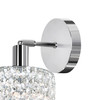 CWI LIGHTING 4281W-R-R (Clear) 1 Light Bathroom Sconce with Chrome finish