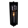 CWI LIGHTING 9827W5-1-101 1 Light Wall Sconce with Black finish
